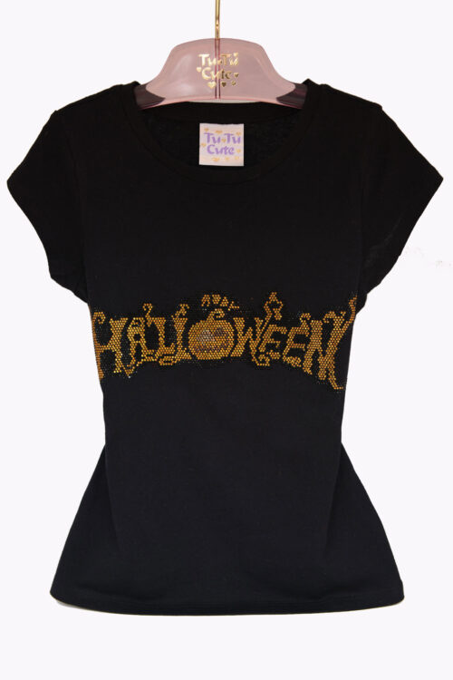 Crystal Halloween Cotton T-Shirt
