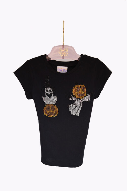 Crystal Pumpkin Ghosts Cotton T-Shirt