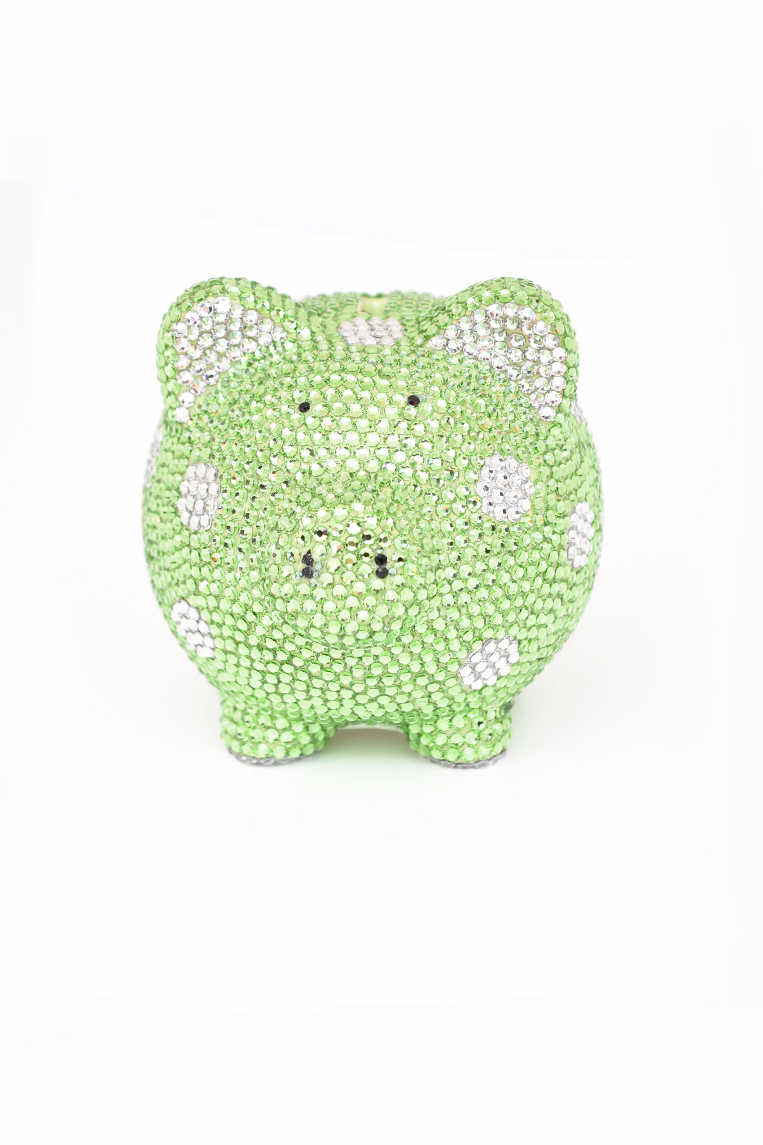 Small Green Polka Dot Piggy Bank