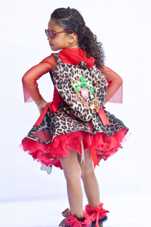 Cheetah Print Heart Backpack